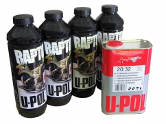 RAPTOR struktuurne pinnakate, (must; toonitav; toonitav + värv) 950ml (+ värv 80ml)