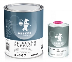 DeBeer ALLROUND krunt VALGE/MUST 3L + 1L HS kõvendi (7:2) KAMPAANIA