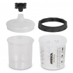 Mirka Paint Cup System (180; 400; 650; 850ml) Filter Lid 125my/190my 50tk.